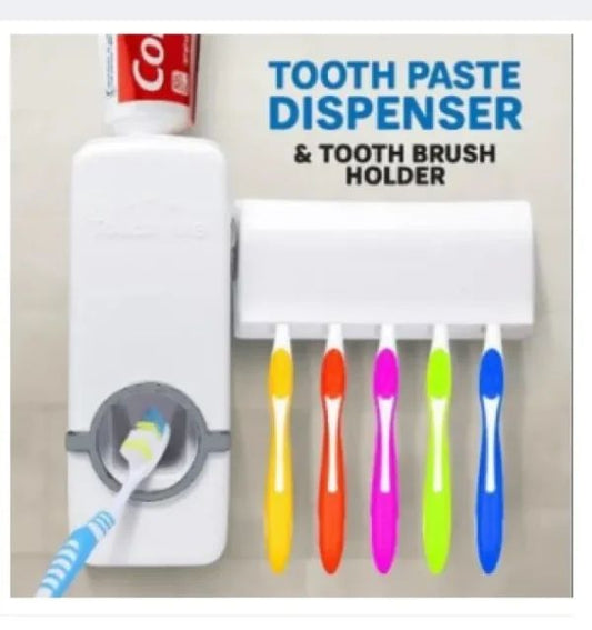 Best Quality Set of Toothpaste Dispenser & Brush Holder