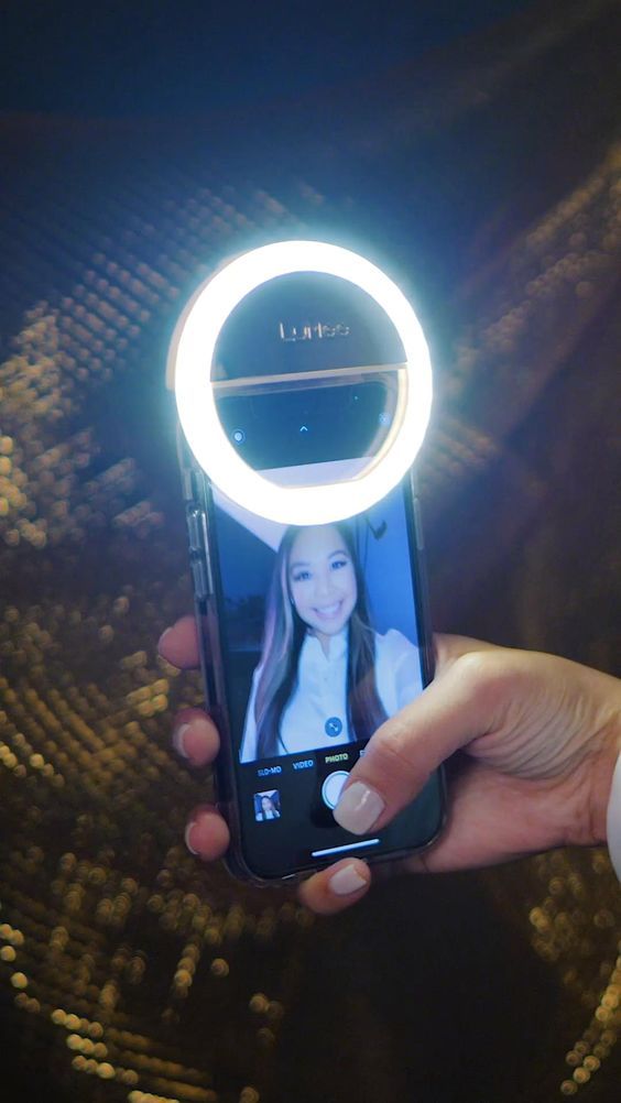 Rechargeable Mini LED Selfie Ring Light with 36 LED Bulbs
